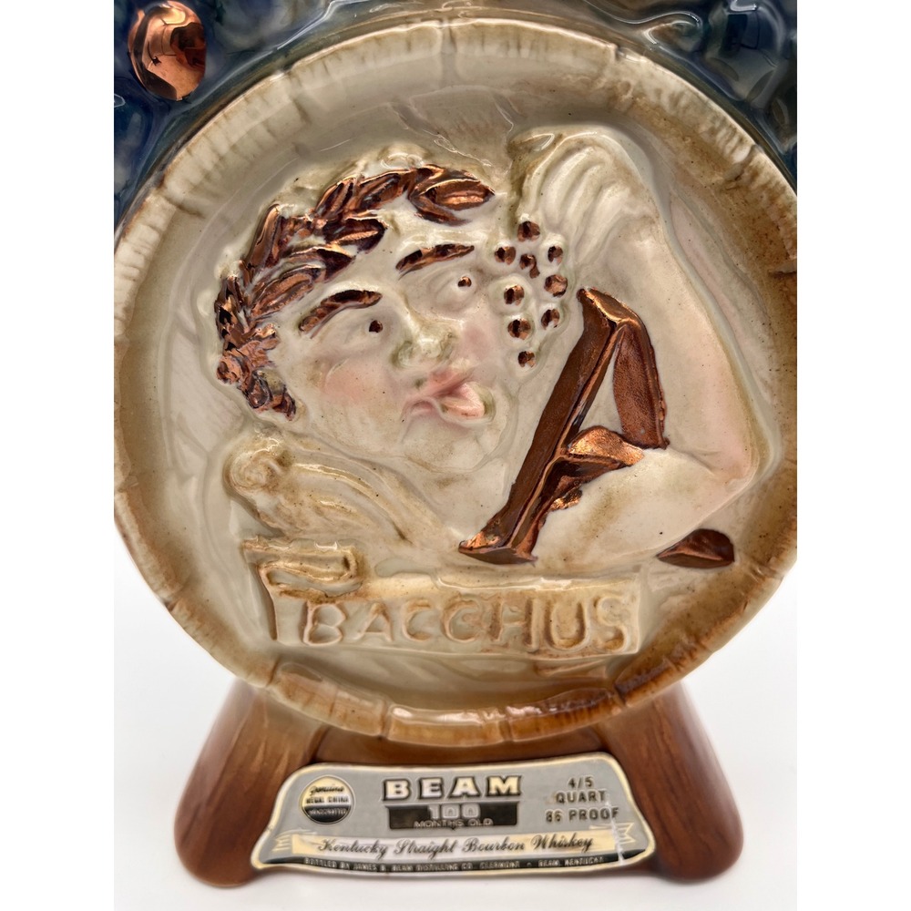 Vintage Jim Beam Bacchus Decanter Regal China Armanetti Chicago Bourbon Bottle - Picture 5 of 14